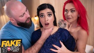 Szégyenlős pakisztáni spiné felébred szexuálisan egy édeshármasban kéjenc brit párral