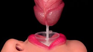 Közelről: a legjobb szopás, ami spriccelésre kényszerít a tölcséren keresztül! élvezés etetés! gyöngéd cidázás asmr 4k