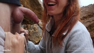 Nyilvános cidázás és gyors közösülés a strandon pov-ban