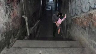 Fekete kurva keményen megkefélve a favela domb urával a funk tánc után