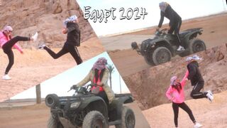 Motor, nindzsó és baszás: izgat, ahogy a sínai-sivatagban motorozik egy szenvedélyes ribanc, egyiptom 2024